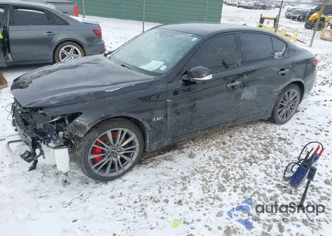 2018 Infiniti Q50 3.0T Red Sport 400 from USA, damaged, VIN JN1FV7AR5JM481409